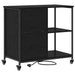 Cabinet cu Stație de Încărcare Stejar Negru 76 x 41 x 72 cm - WALTI WALTI