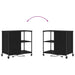 Cabinet cu Stație de Încărcare Stejar Negru 76 x 41 x 72 cm - WALTI WALTI