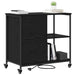 Cabinet cu Stație de Încărcare Stejar Negru 76 x 41 x 72 cm - WALTI WALTI