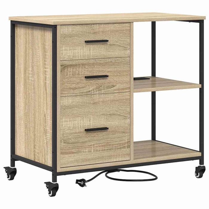 Cabinet cu Stație de Încărcare Stejar Sonoma 76 x 41 x 72 cm - WALTI WALTI