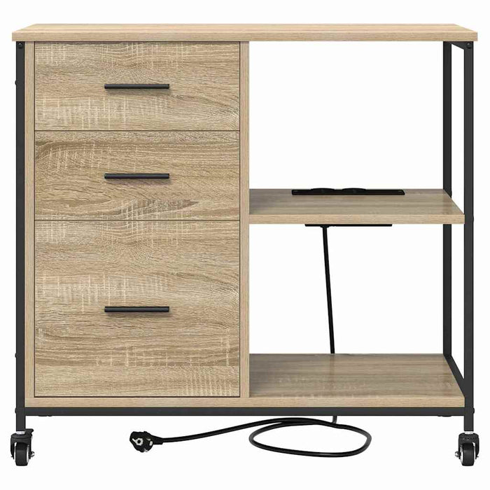 Cabinet cu Stație de Încărcare Stejar Sonoma 76 x 41 x 72 cm - WALTI WALTI