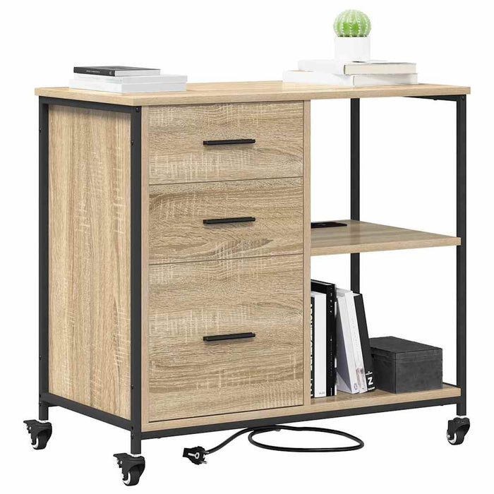 Cabinet cu Stație de Încărcare Stejar Sonoma 76 x 41 x 72 cm - WALTI WALTI