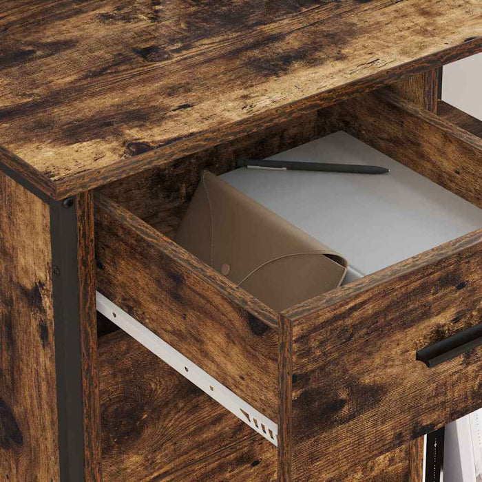 Cabinet cu Stație de Încărcare Stejar fumuriu 76 x 41 x 72 cm - WALTI WALTI