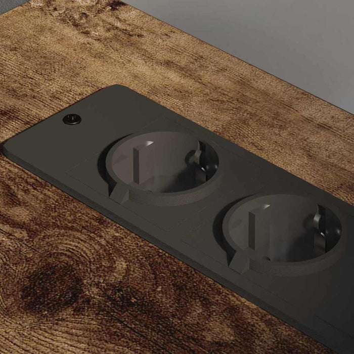 Cabinet cu Stație de Încărcare Stejar fumuriu 76 x 41 x 72 cm - WALTI WALTI