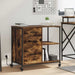 Cabinet cu Stație de Încărcare Stejar fumuriu 76 x 41 x 72 cm - WALTI WALTI