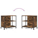 Cabinet cu Stație de Încărcare Stejar fumuriu 76 x 41 x 72 cm - WALTI WALTI