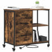 Cabinet cu Stație de Încărcare Stejar fumuriu 76 x 41 x 72 cm - WALTI WALTI
