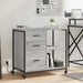 Cabinet cu Stație de Încărcare Gri Sonoma 76 x 41 x 72 cm - WALTI WALTI
