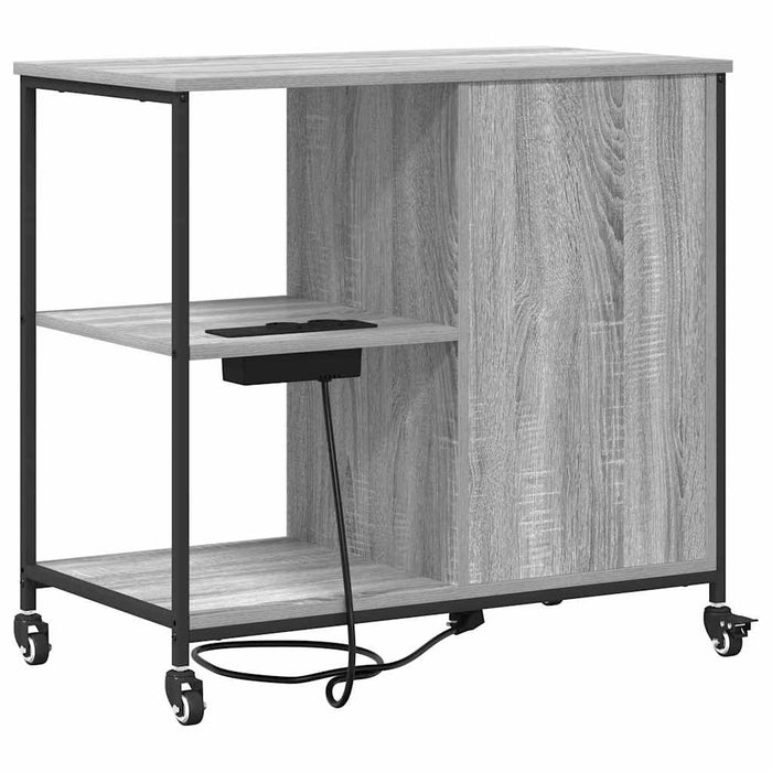 Cabinet cu Stație de Încărcare Gri Sonoma 76 x 41 x 72 cm - WALTI WALTI