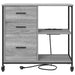 Cabinet cu Stație de Încărcare Gri Sonoma 76 x 41 x 72 cm - WALTI WALTI