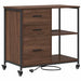 Cabinet cu Stație de Încărcare Stejar închis 76 x 41 x 72 cm - WALTI WALTI