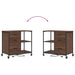 Cabinet cu Stație de Încărcare Stejar închis 76 x 41 x 72 cm - WALTI WALTI