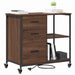 Cabinet cu Stație de Încărcare Stejar închis 76 x 41 x 72 cm - WALTI WALTI