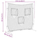 Baseball & Softball Negru 214.5 x 89.5 x 181 cm Poliester - WALTI WALTI