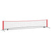 Rețea de tenis Negru și roșu 494.5 x 90 x 87 cm Poliester - WALTI WALTI