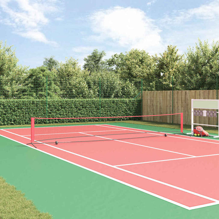 Rețea de tenis Negru și roșu 595 x 90.5 x 87 cm Poliester - WALTI WALTI