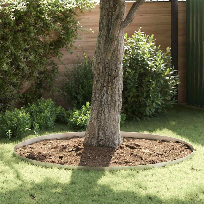 Împrejmuire pentru gazon Argintiu 450 x 10 cm Oțel inoxidabil - WALTI WALTI