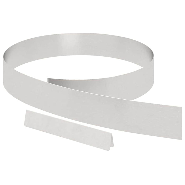 Împrejmuire pentru gazon Argintiu 450 x 10 cm Oțel inoxidabil - WALTI WALTI