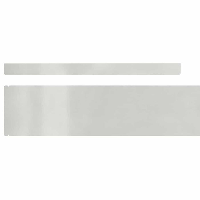 Împrejmuire pentru gazon 4 pcs Argintiu 450 x 10 cm - WALTI WALTI