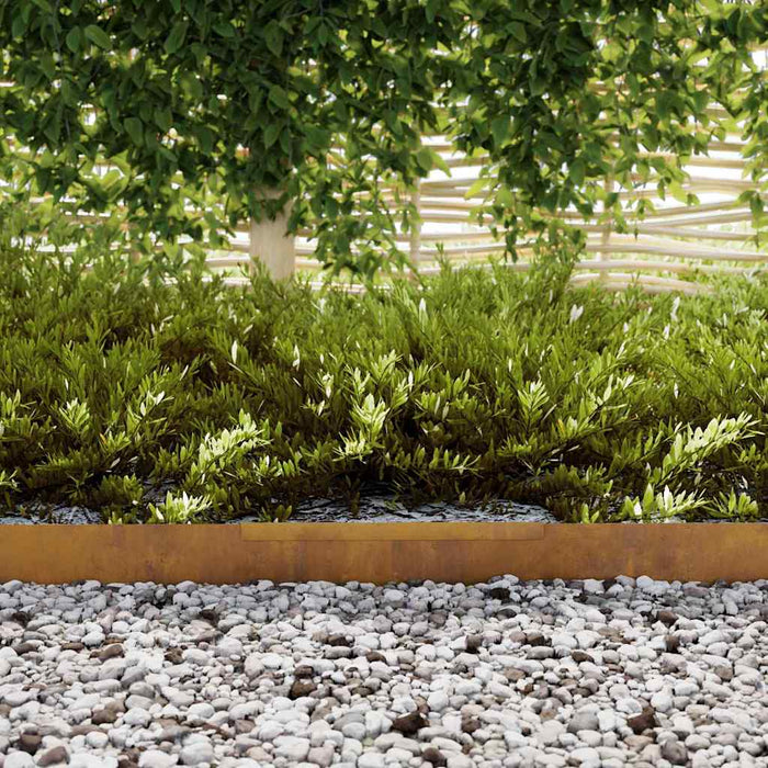 Împrejmuire pentru gazon Ruginit 450 x 10 cm - WALTI WALTI