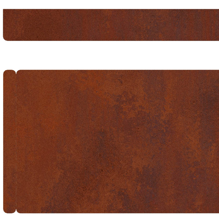 Margine pentru gazon 4 pcs Ruginit 450 x 0,05 x 10 cm - WALTI WALTI