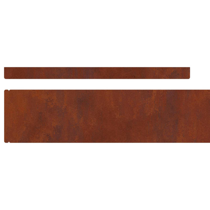 Margine pentru gazon 4 pcs Ruginit 450 x 0,05 x 10 cm - WALTI WALTI