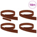 Margine pentru gazon 4 pcs Ruginit 450 x 0,05 x 10 cm - WALTI WALTI