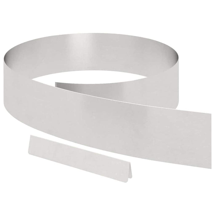 Împrejmuire pentru gazon Argintiu 450 x 15 cm Oțel inoxidabil - WALTI WALTI
