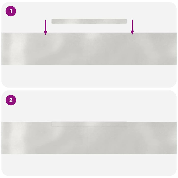 Margine pentru gazon 4 pcs Argintiu 450 x 0.05 x 15 cm - WALTI WALTI