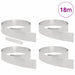 Margine pentru gazon 4 pcs Argintiu 450 x 0.05 x 15 cm - WALTI WALTI