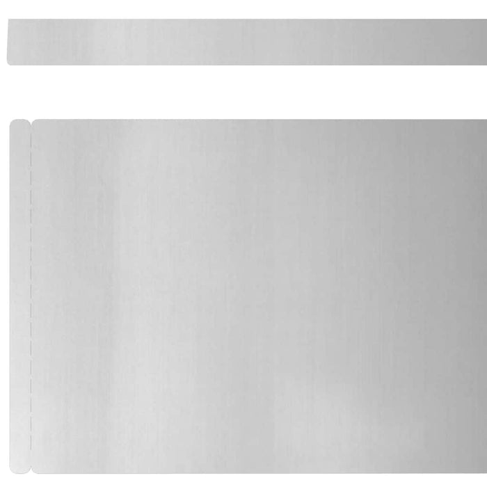 Împrejmuire pentru gazon Argintiu 450 x 15 cm Oțel galvanizat - WALTI WALTI