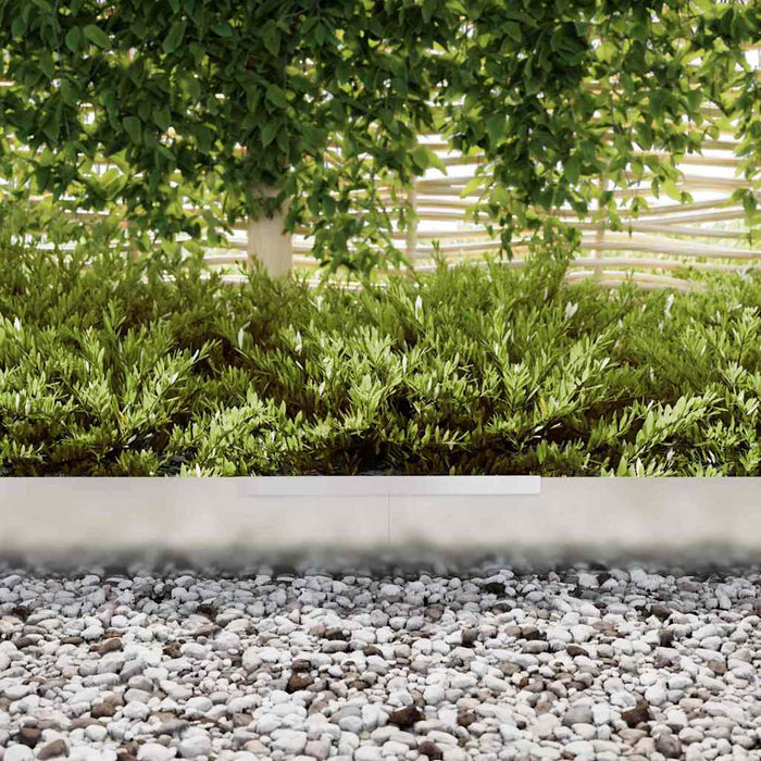 Împrejmuire pentru gazon Argintiu 450 x 15 cm Oțel galvanizat - WALTI WALTI