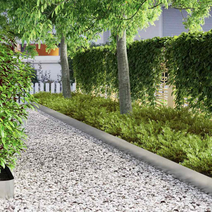Împrejmuire pentru gazon Argintiu 450 x 15 cm Oțel galvanizat - WALTI WALTI