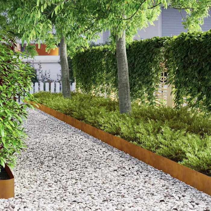 Împrejmuire pentru gazon Ruginit 450 x 15 cm - WALTI WALTI