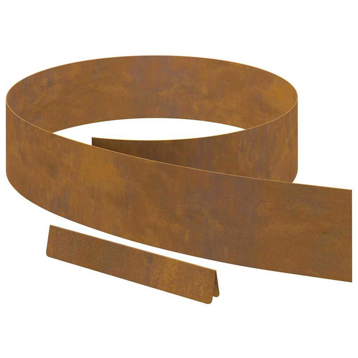 Împrejmuire pentru gazon Ruginit 450 x 15 cm - WALTI WALTI