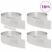 Împrejmuire pentru gazon 4 pcs Argintiu 450 x 20 cm - WALTI WALTI