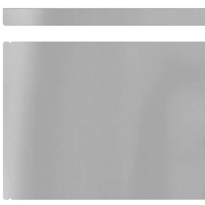 Împrejmuire pentru gazon Argintiu 450 x 20 cm Oțel galvanizat - WALTI WALTI