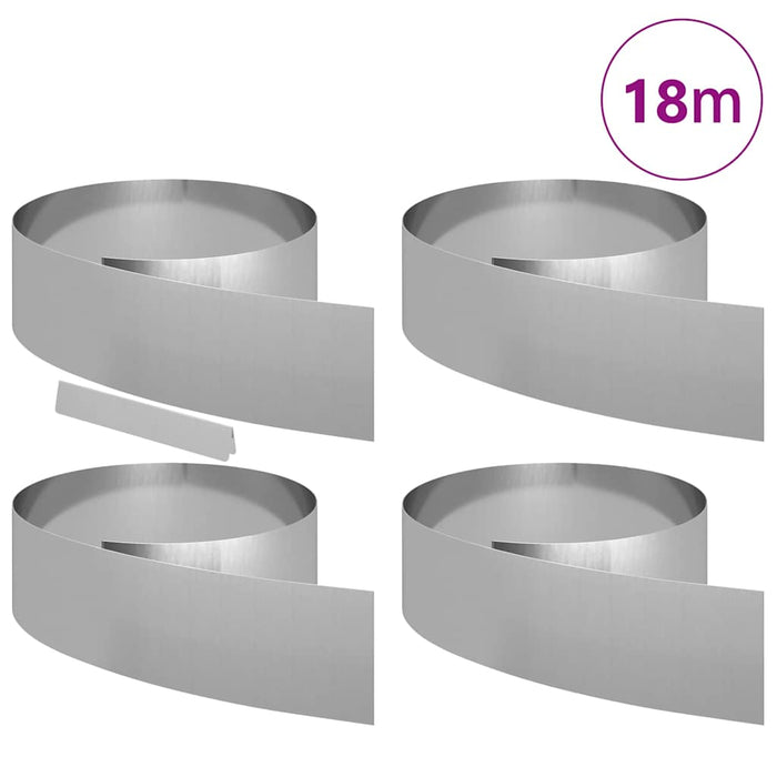 Margine pentru gazon 4 buc. 450 x 20 cm Oțel Galvanizat WALTI