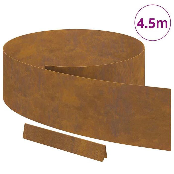 Împrejmuire pentru gazon Ruginit 450 x 20 cm - WALTI WALTI