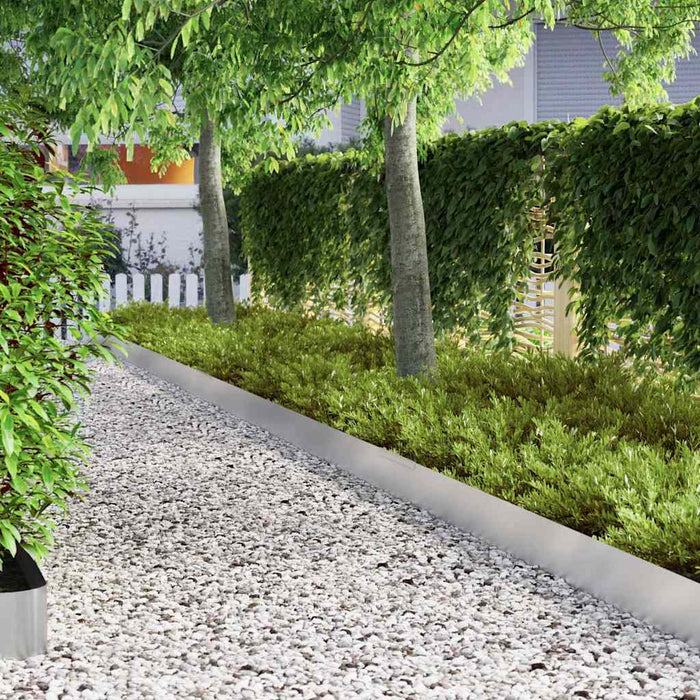 Margine pentru gazon 450 x 0,05 x 25 cm Oţel inoxidabil WALTI