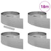 Margine pentru gazon 4 pcs Argintiu 450 x 0,05 x 25 cm - WALTI WALTI