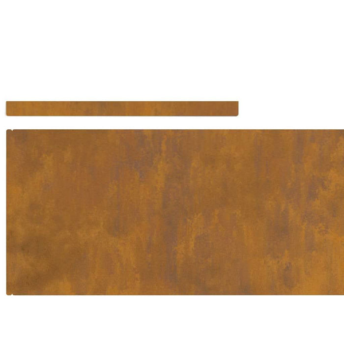 Margine pentru gazon Ruginit 450 x 0.05 x 15 cm - WALTI WALTI