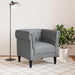 Scaun canapea Chesterfield Gri deschis 78.5 x 74.5 x 74.5 cm - WALTI WALTI