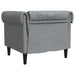 Scaun canapea Chesterfield Gri deschis 78.5 x 74.5 x 74.5 cm - WALTI WALTI