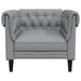 Scaun canapea Chesterfield Gri deschis 78.5 x 74.5 x 74.5 cm - WALTI WALTI