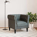 Scaun canapea Chesterfield Gri închis 78.5 x 74.5 x 74.5 cm - WALTI WALTI