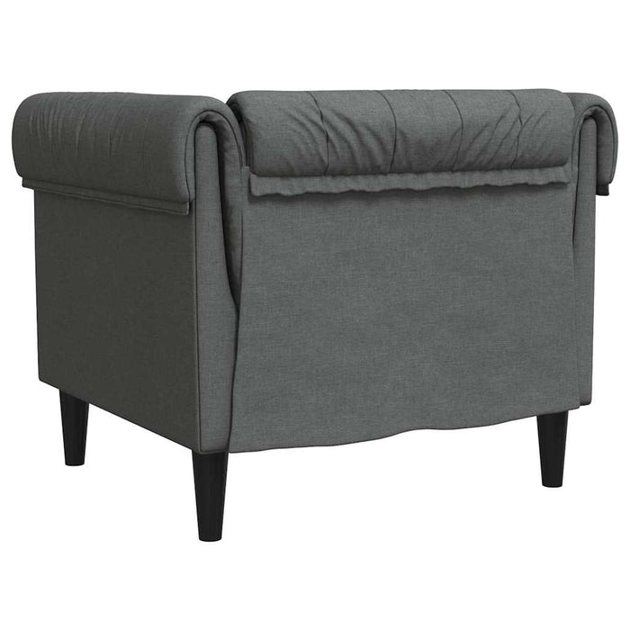 Scaun canapea Chesterfield Gri închis 78.5 x 74.5 x 74.5 cm - WALTI WALTI