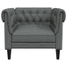 Scaun canapea Chesterfield Gri închis 78.5 x 74.5 x 74.5 cm - WALTI WALTI