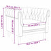 Scaun canapea Chesterfield Gri închis 78.5 x 74.5 x 74.5 cm - WALTI WALTI