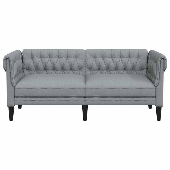Canapea Chesterfield Argyle Gri deschis 182.5 x 74.5 x 74.5 cm - WALTI WALTI